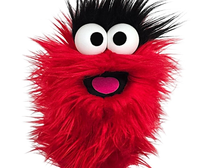 Red Wackadoo Monster Puppet