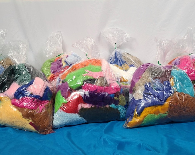 Faux Fur Scrap Bags