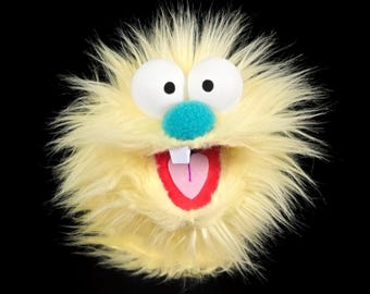 Yellow Wackadoo Monster Puppet