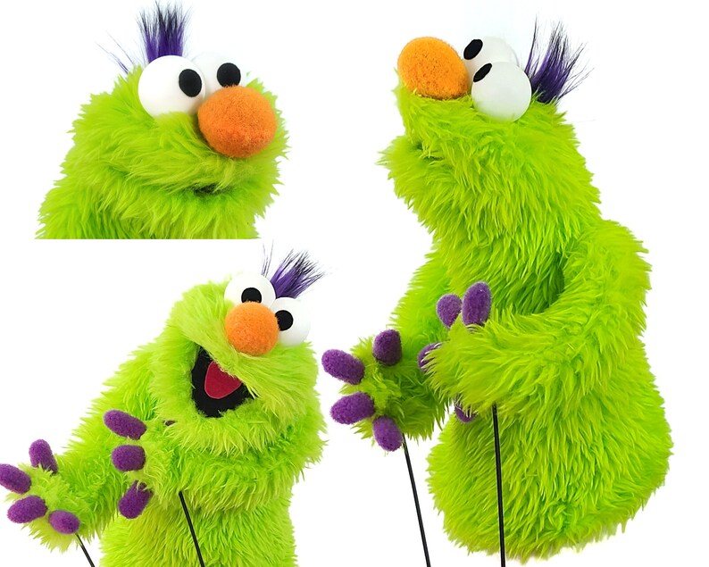 Monster Creature Puppet by UzzyWorks. Professional Hand and Rod Muppet-Style image 1