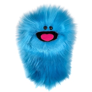 Wackadoo Monster Übungspuppe. Blaue Kreatur. "Professionelle handgemachte ""Muppet-Style"" Handpuppe von UzzyWorks."