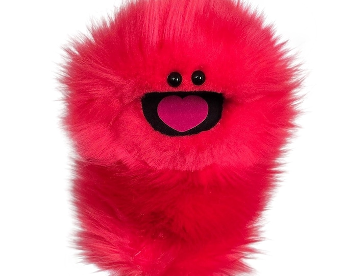 Coral Pink Wackadoo Monster Puppet