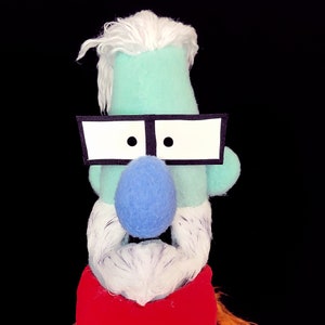 Hipster Puppet by UzzyWorks. Professional Hand Puppet Muppet-Style image 5