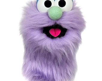 Wackadoo Monster Practice Puppet. Purple Creature. Professional Handmade "Muppet-Style" Hand Puppet by UzzyWorks