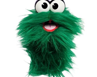 Green Wackadoo Monster Puppet