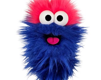 Blue Wackadoo Monster Puppet