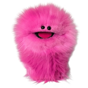 Wackadoo Monster Practice Puppet. Pink Creature. Professional Handmade "Muppet-Style" Hand Puppet by UzzyWorks