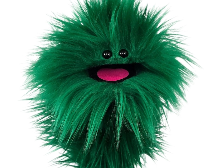 Green Wackadoo Monster Puppet