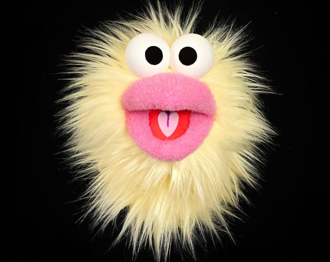 Yellow Wackadoo Monster Puppet