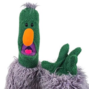 Green Monster Professional Puppet by UzzyWorks. "Muppet-Style" Live Hand puppet
