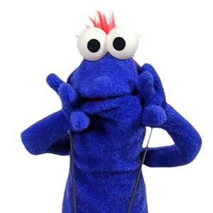 Monster Practice Puppet by Uzzyworks. Professional Hand and Rod