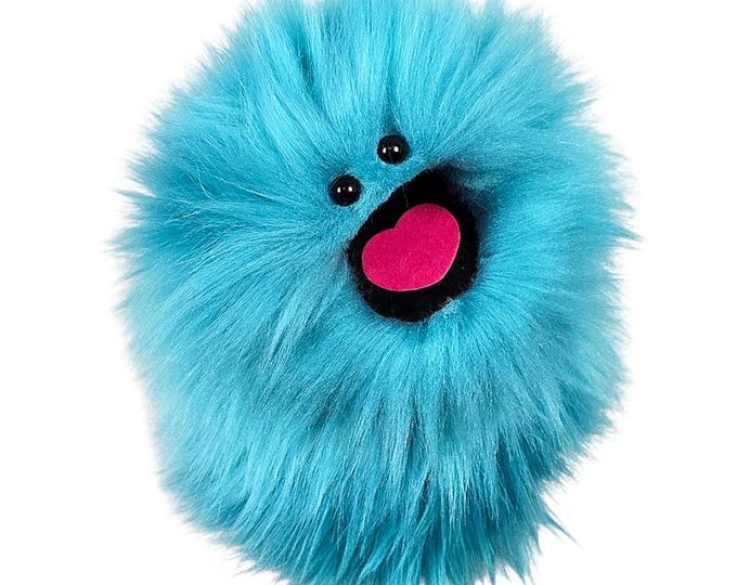 Blue Wackadoo Monster Puppet