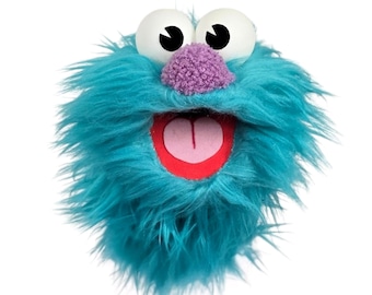 Blue Wackadoo Monster Puppet