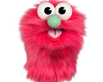 Coral Pink Wackadoo Monster Puppet