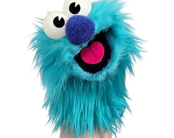 Blue Wackadoo Monster Puppet