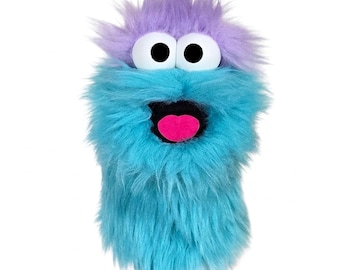 Blue Wackadoo Monster Puppet