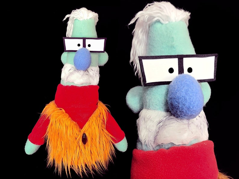 Hipster Puppet by UzzyWorks. Professional Hand Puppet Muppet-Style image 1