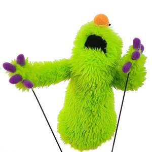 Monster Creature Puppet by UzzyWorks. Professional Hand and Rod Muppet-Style image 6