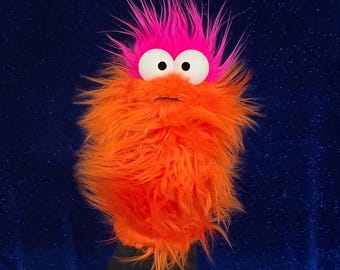 Orange Wackadoo Monster Puppet
