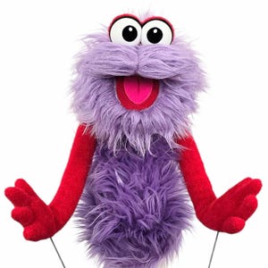 Monster Puppet "Deluxe Wackadoo" by UzzyWorks. Professional Hand and Rod "Muppet-Style"