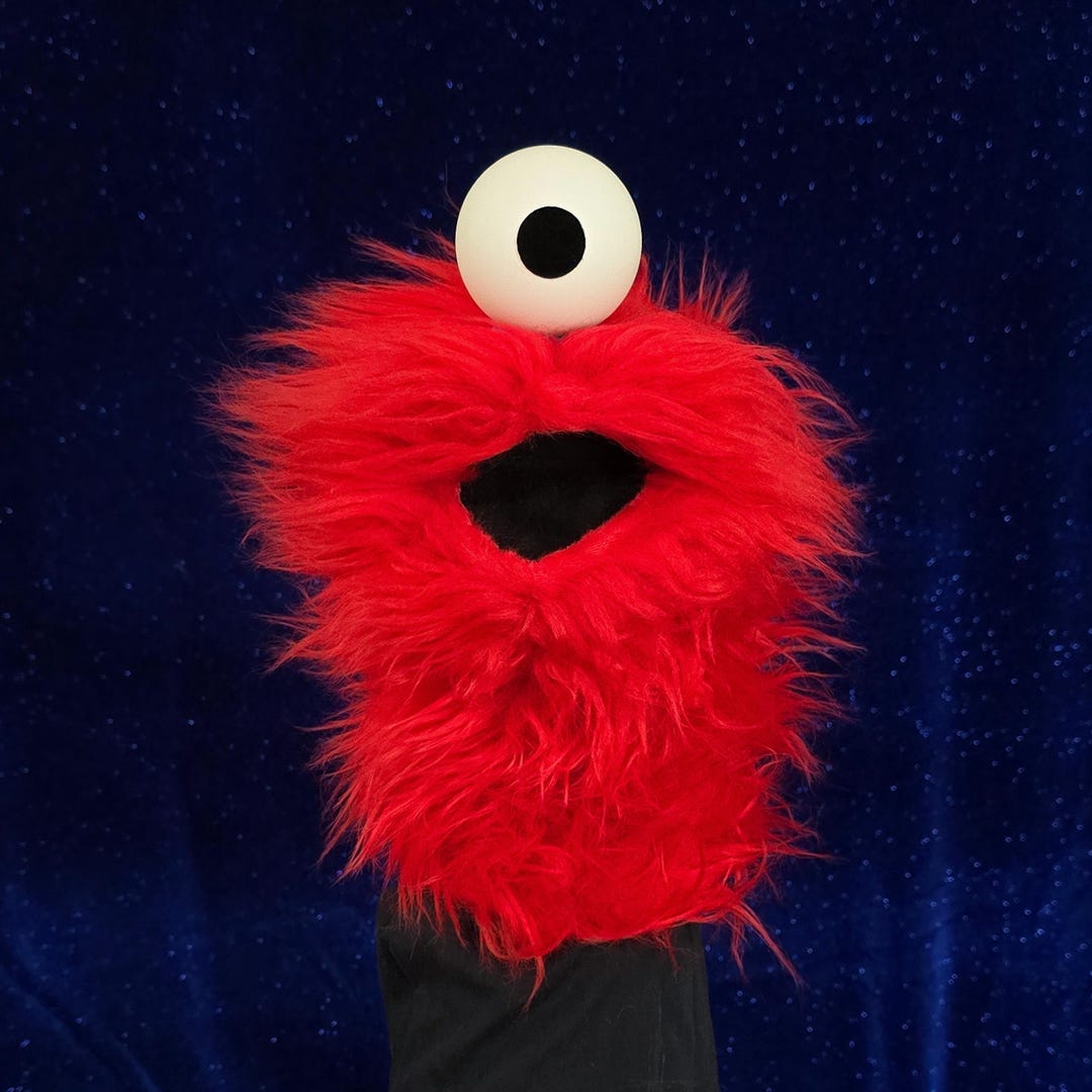 Wackadoo Monster Practice Puppet. Orange Creature. Professional ...