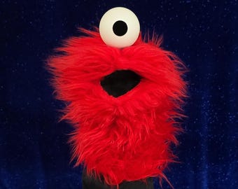 Red Wackadoo Monster Puppet