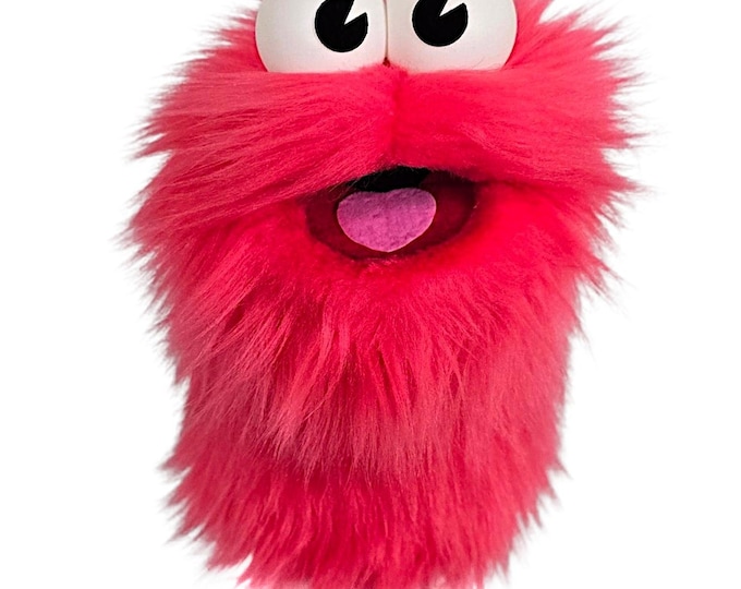 Coral Pink Wackadoo Monster Puppet
