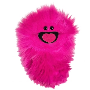 Marioneta de práctica del Monstruo Loco. Criatura rosa. Marioneta de mano profesional hecha a mano al estilo de los Muppets por UzzyWorks.