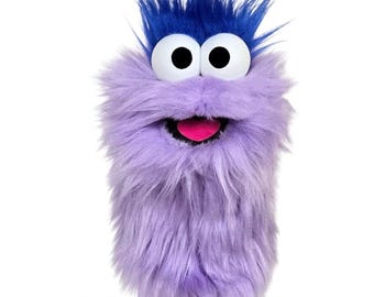 Wackadoo Monster Practice Puppet. Purple Creature. Professional Handmade "Muppet-Style" Hand Puppet by UzzyWorks
