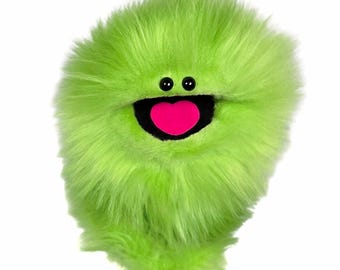 Green Wackadoo Monster Puppet