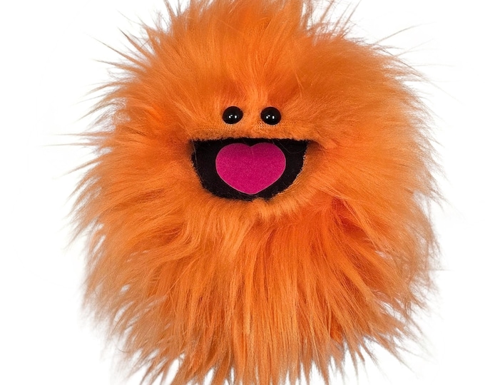 Orange Wackadoo Monster Puppet