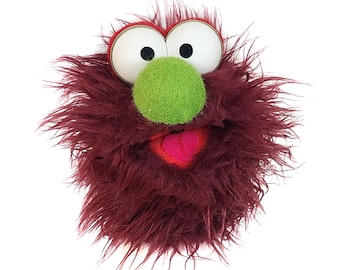Maroon Wackadoo Monster Puppet