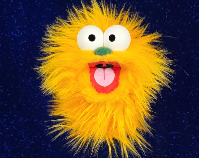 Yellow Wackadoo Monster Puppet