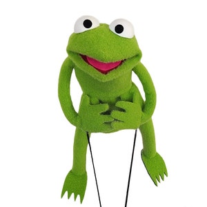 Little Frog Professional Puppet by UzzyWorks. Hand and Rod MuppetStyle image 8