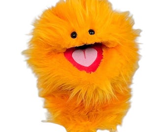 Orange Wackadoo Monster Puppet