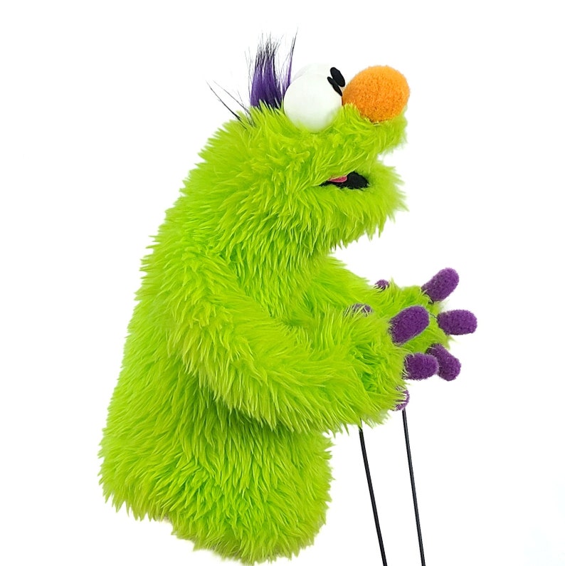 Monster Creature Puppet by UzzyWorks. Professional Hand and Rod Muppet-Style image 4