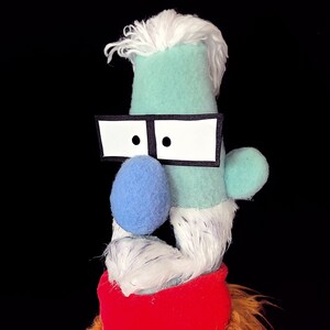 Hipster Puppet by UzzyWorks. Professional Hand Puppet Muppet-Style image 4