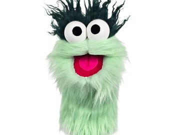 Mint Green Wackadoo Monster Puppet