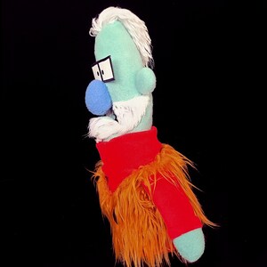Hipster Puppet by UzzyWorks. Professional Hand Puppet Muppet-Style image 6