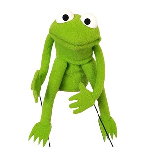 Little Frog Professional Puppet by UzzyWorks. Hand and Rod MuppetStyle image 10