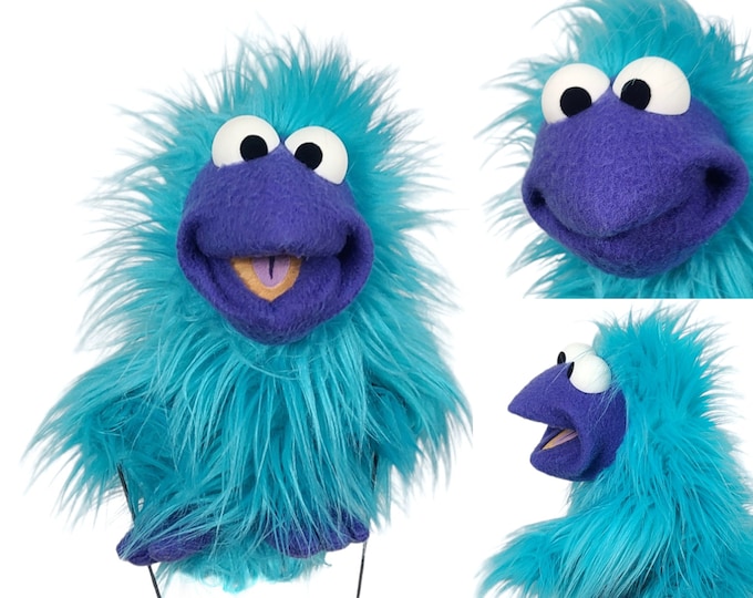 Professional Handmade Puppet Bird by Uzzyworks. Hand and Rod 