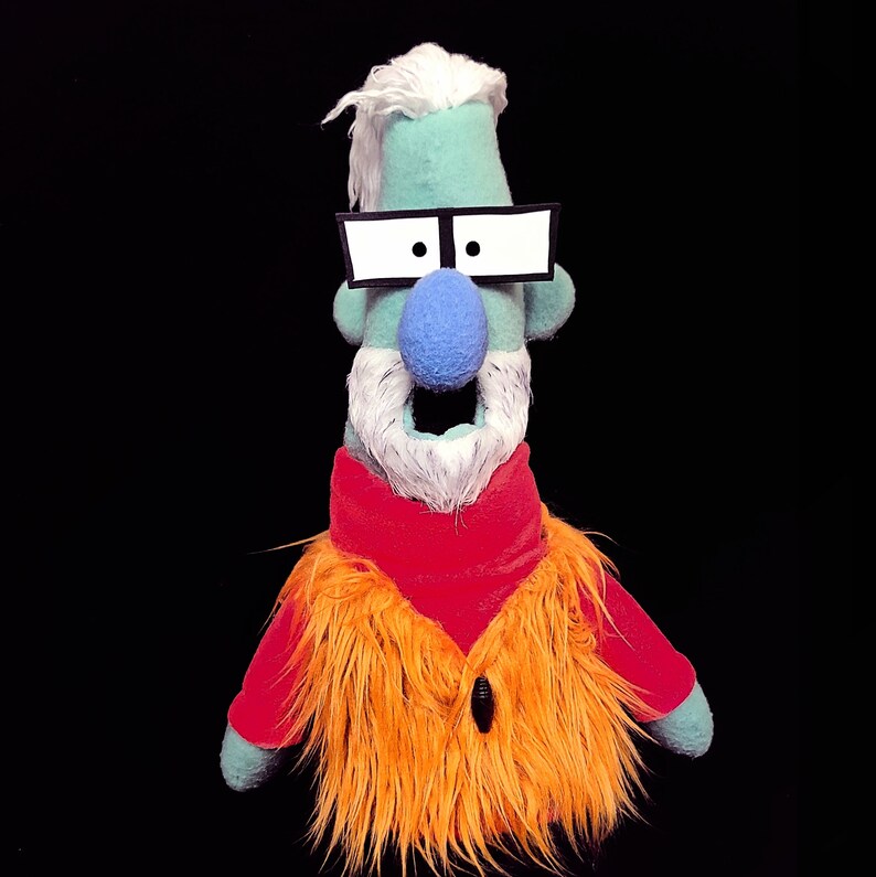 Hipster Puppet by UzzyWorks. Professional Hand Puppet Muppet-Style image 8