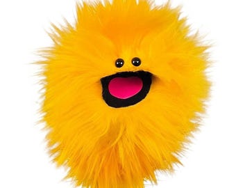 Yellow Wackadoo Monster Puppet
