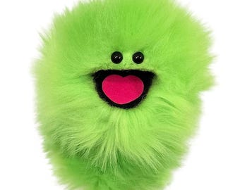 Green Wackadoo Monster Puppet