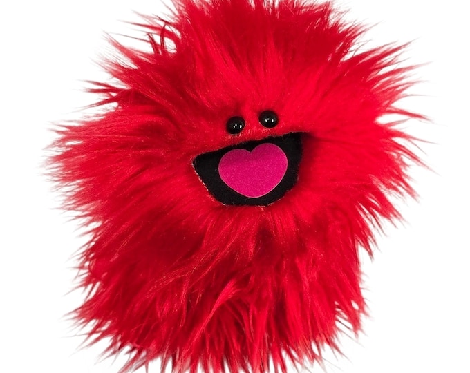 Red Wackadoo Monster Puppet