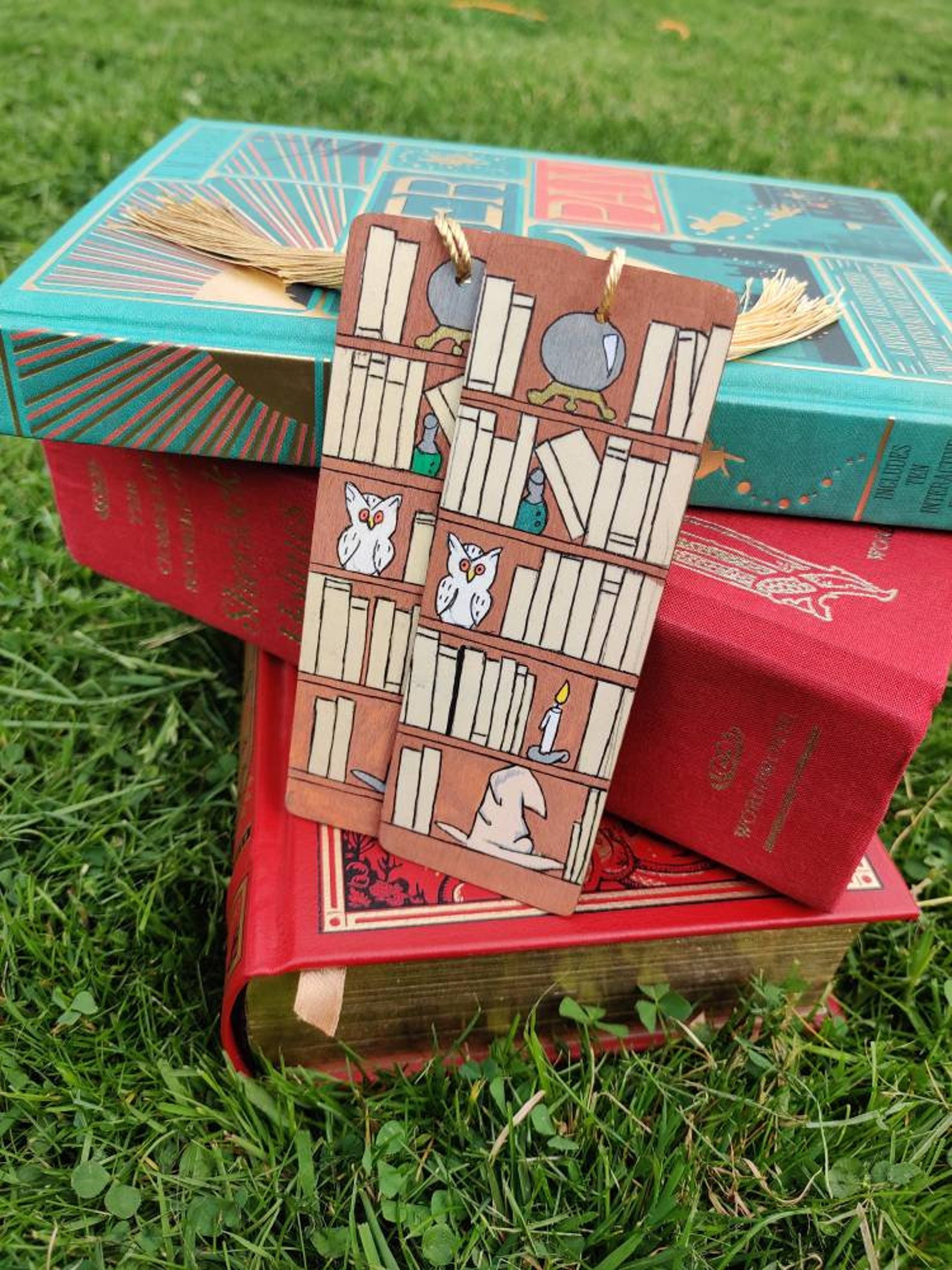 Wooden Bookmark Reading Record Bookshelf Bookmark Wooden Etsy