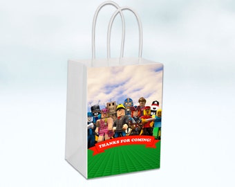 Roblox Favor Bags Etsy - roblox in a bag