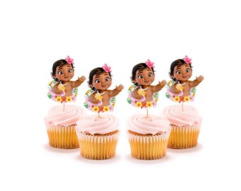 Moana Cupcake Etsy Moana Cupcake Etsy