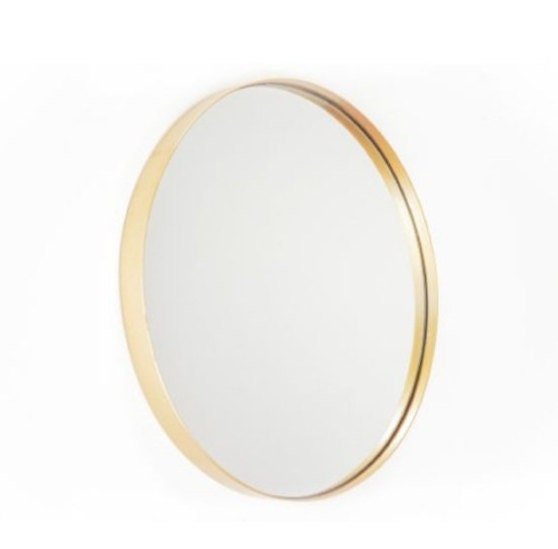 Wandspiegel Rundspiegel mit Metallrahmen Gold/Schwarz | Etsy