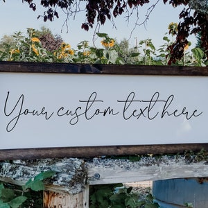 Customizable Handmade Rustic Sign